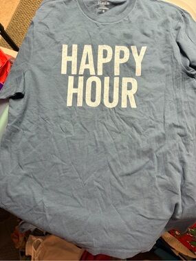 J. Crew Slate Blue Crewneck Graphic Tee